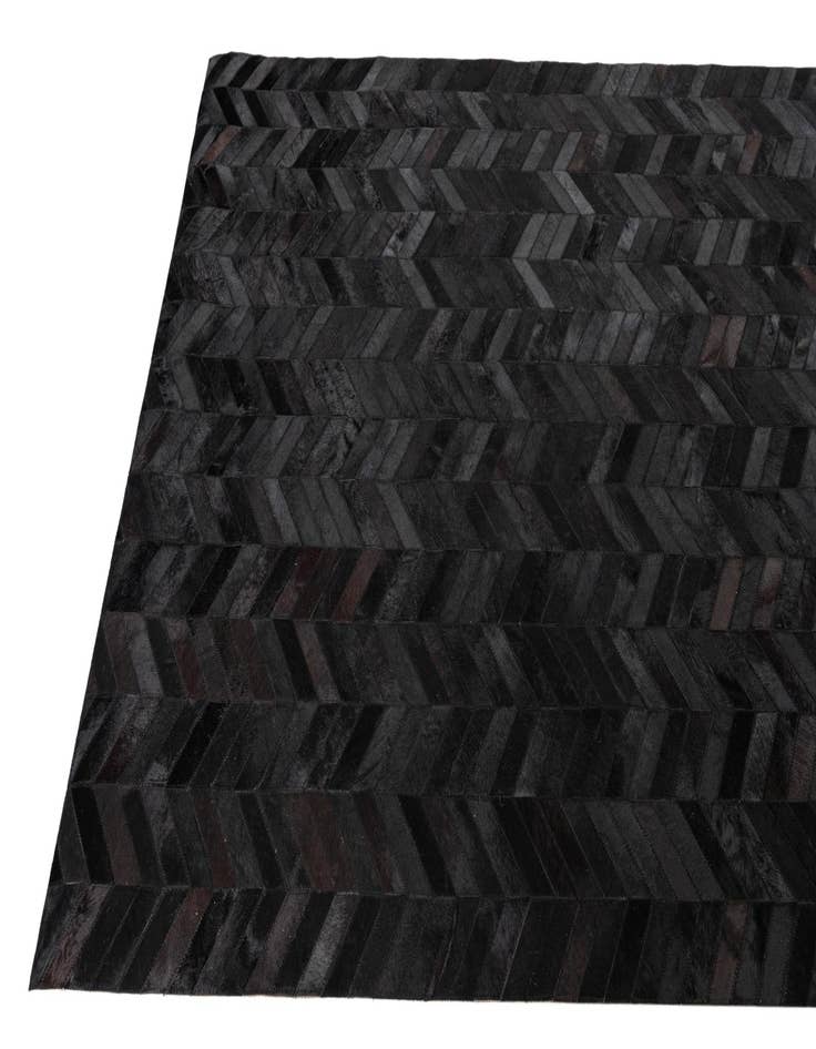 Detail image of 5' 1 x 8' Cowhide Leather Rug