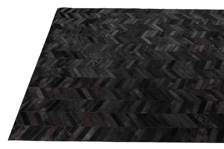 5' 1 x 8' Cowhide Leather Rug