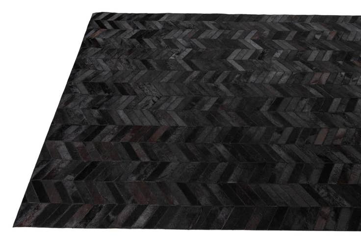 Detail image of 5' 1 x 8' Cowhide Leather Rug