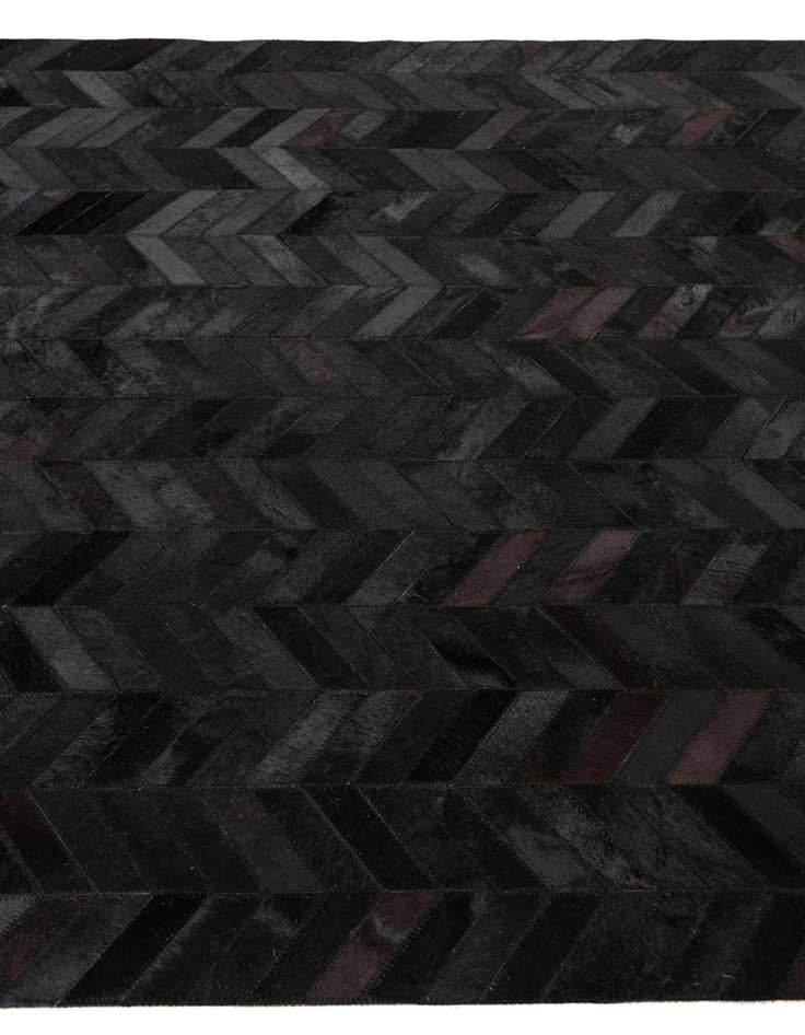 Detail image of 5' 1 x 8' Cowhide Leather Rug