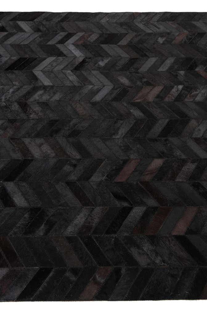 5' 1 x 8' Cowhide Leather Rug