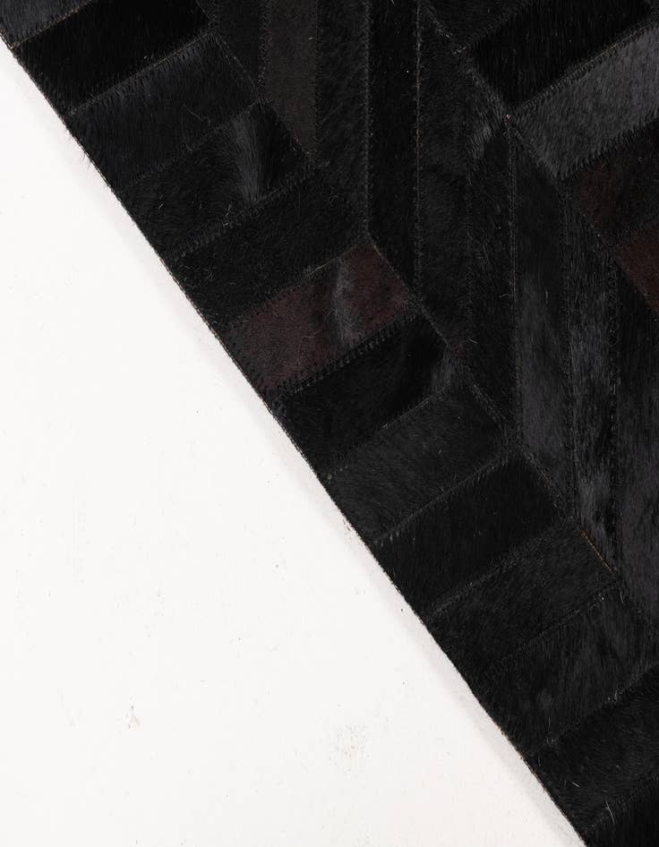 Detail image of 5' 1 x 8' Cowhide Leather Rug