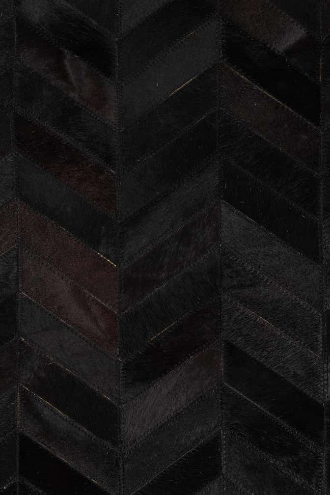 5' 1 x 8' Cowhide Leather Rug
