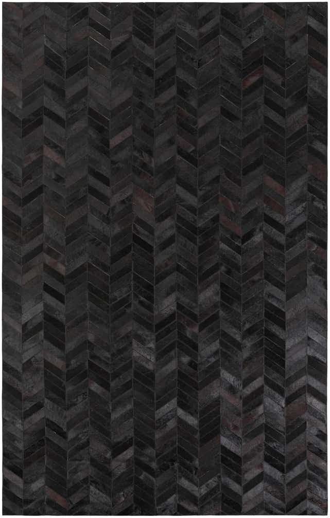 5' 1 x 8' Cowhide Leather Rug