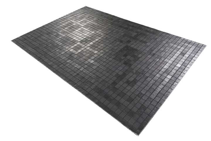 5' 1 x 7' 5 Cowhide Leather Rug