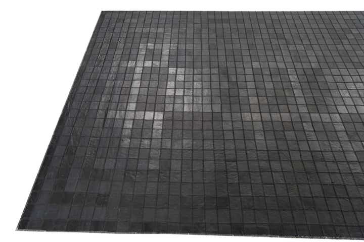 5' 1 x 7' 5 Cowhide Leather Rug