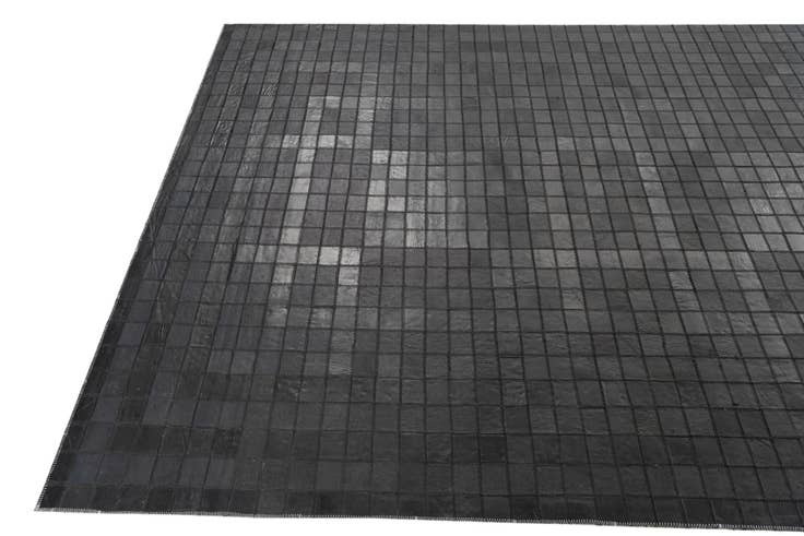 Detail image of 5' 1 x 7' 5 Cowhide Leather Rug