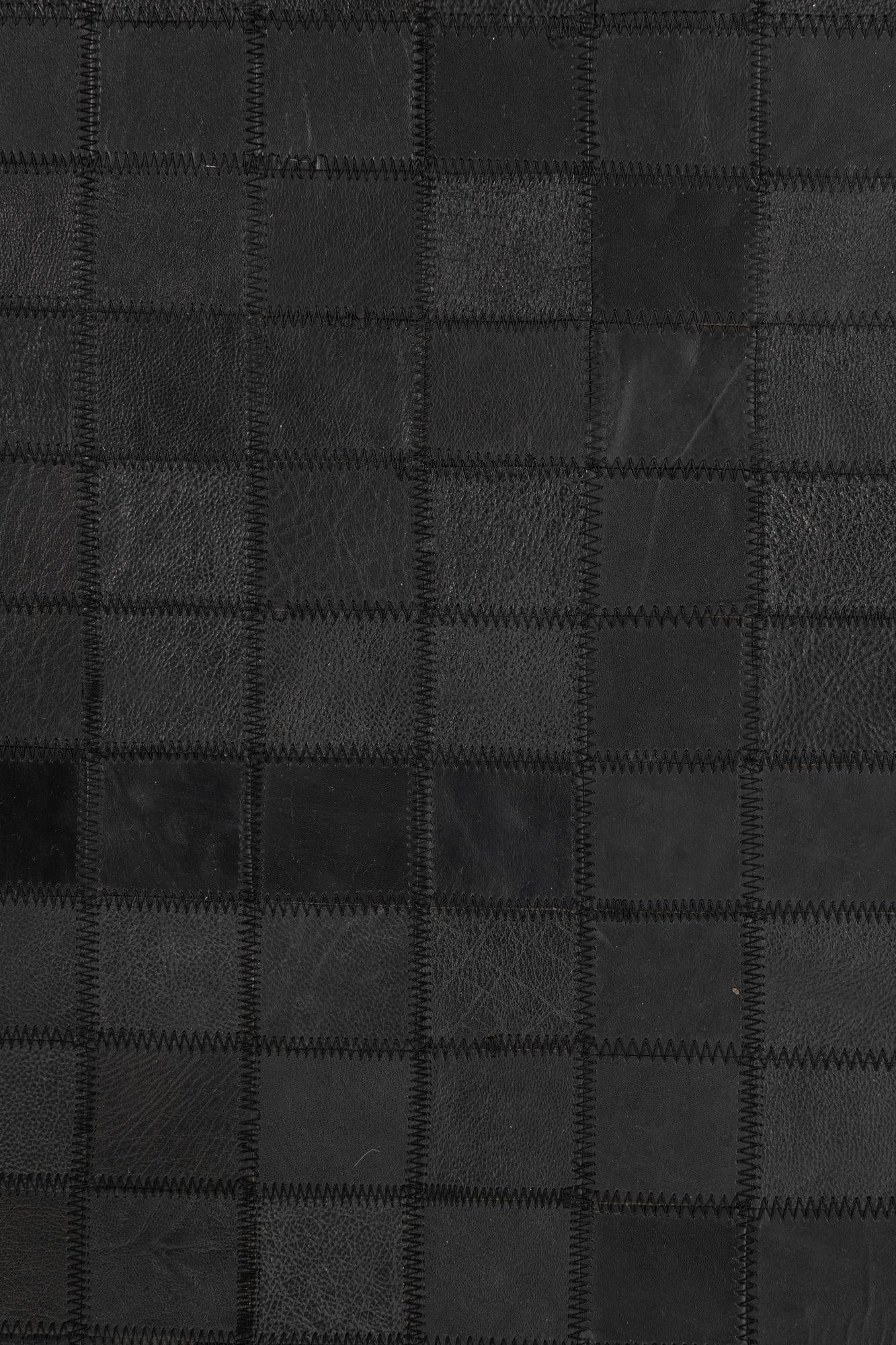 5' 1 x 7' 5 Cowhide Leather Rug