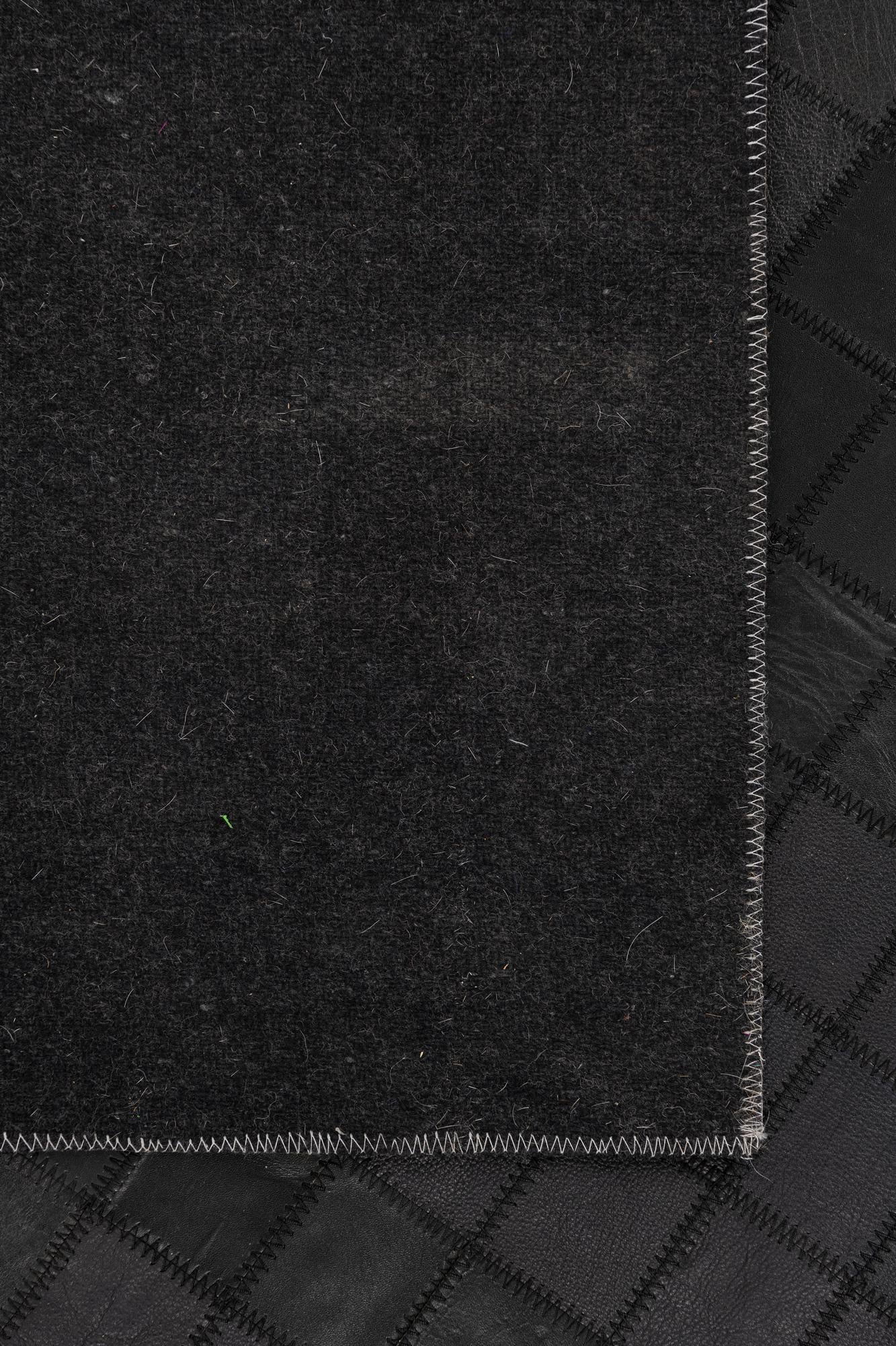 5' 1 x 7' 5 Cowhide Leather Rug