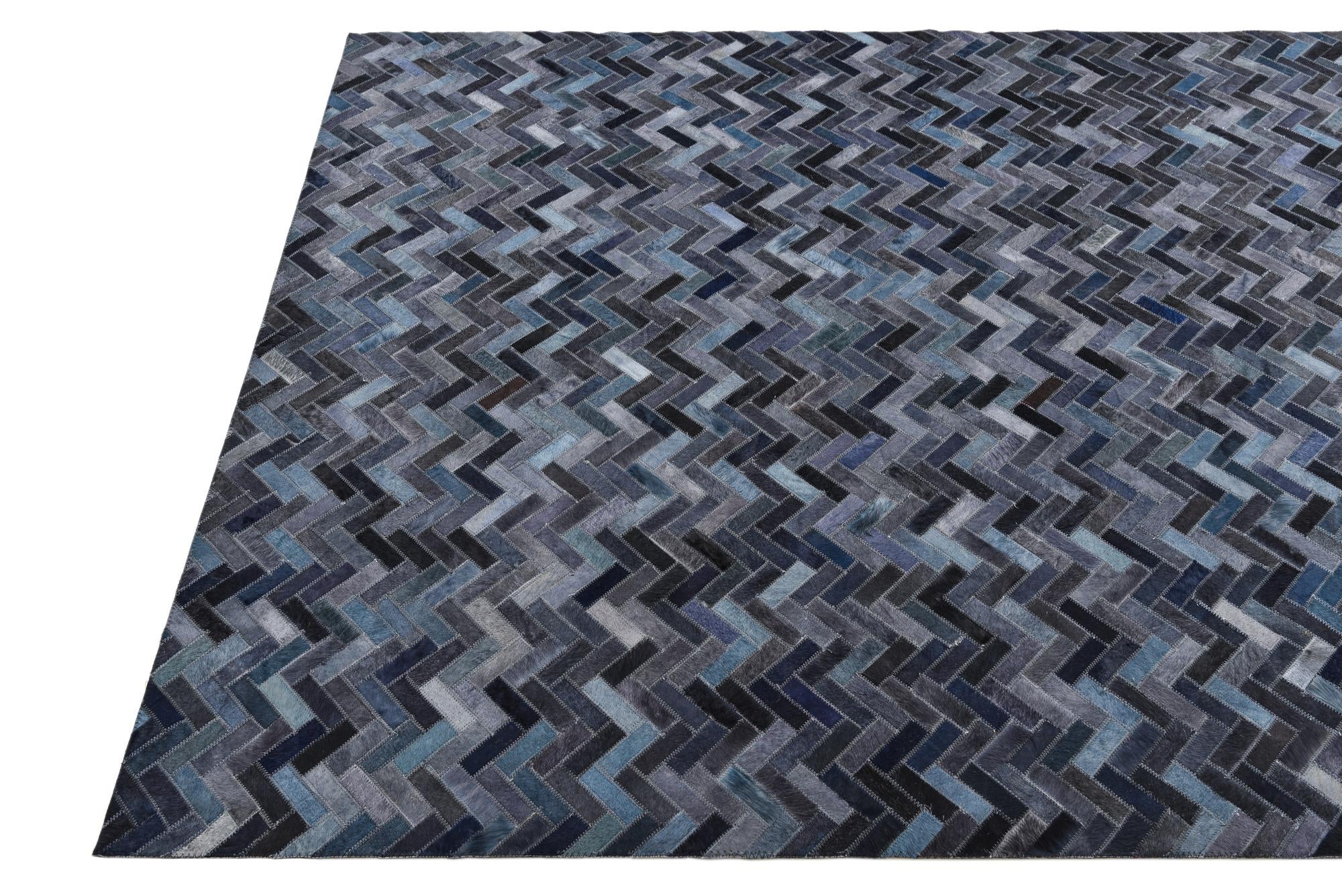 5' 1 x 8' Cowhide Rug
