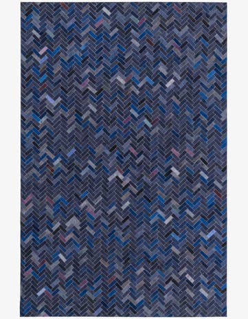 5' 2 x 7' 10 Cowhide Rug