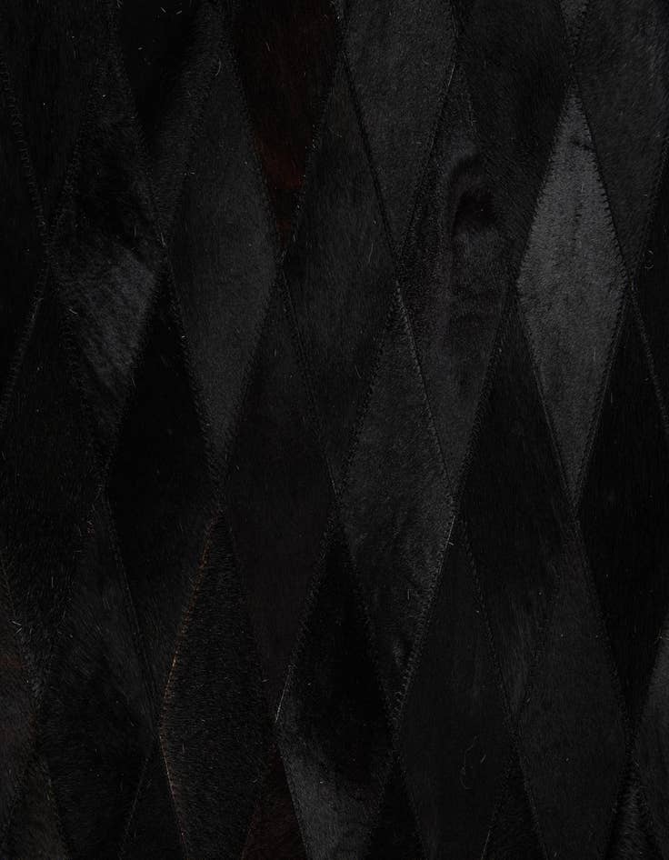 Detail image of 4' 7 x 6' 6 Cowhide Stocks Rug