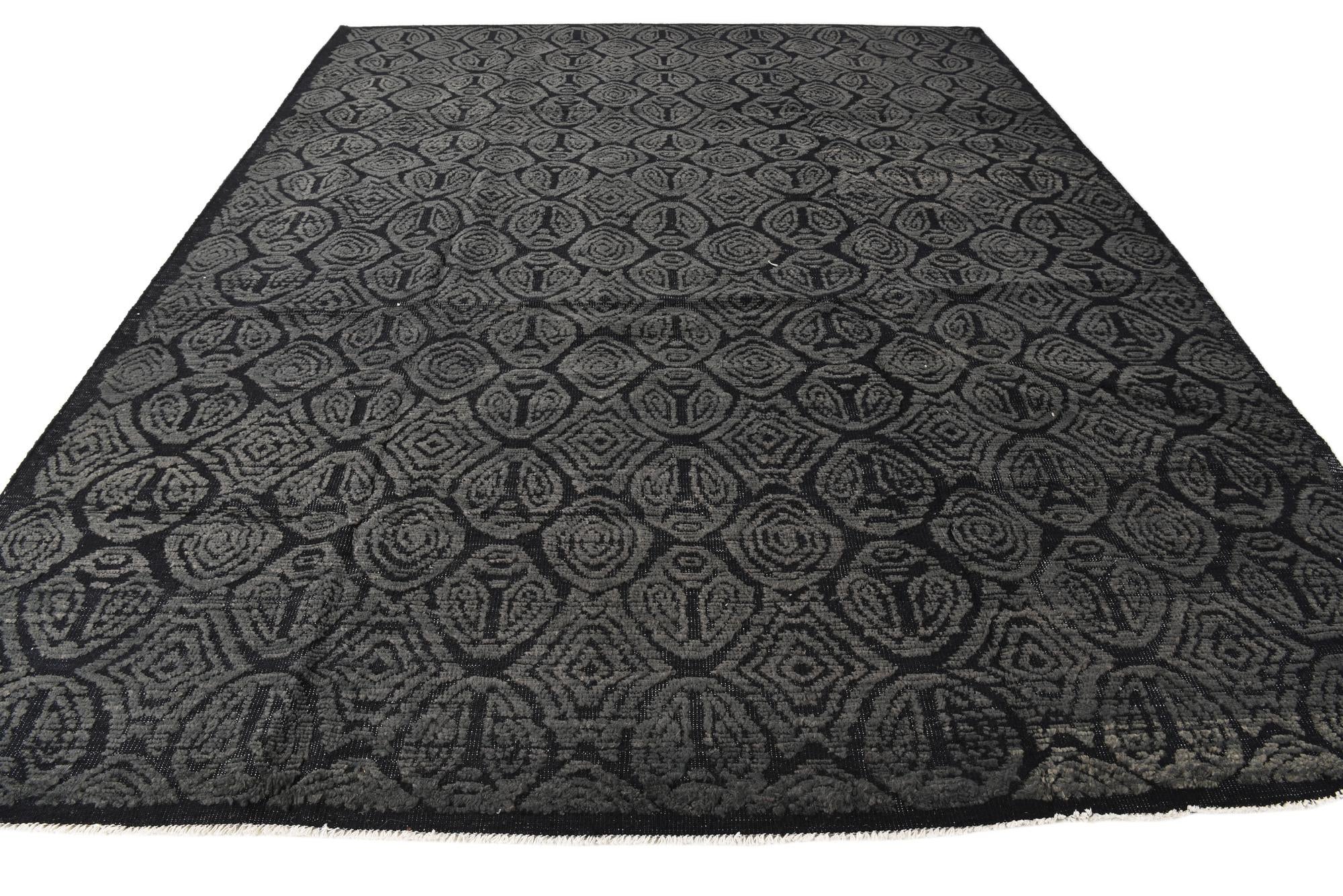 9' 8 x 12' 4 Hand Knotted Darya Wool Rug