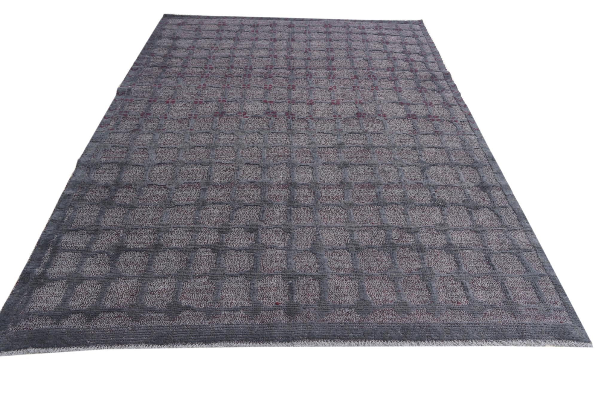 6' 6 x 9' 5 Hand Knotted Darya Wool Rug