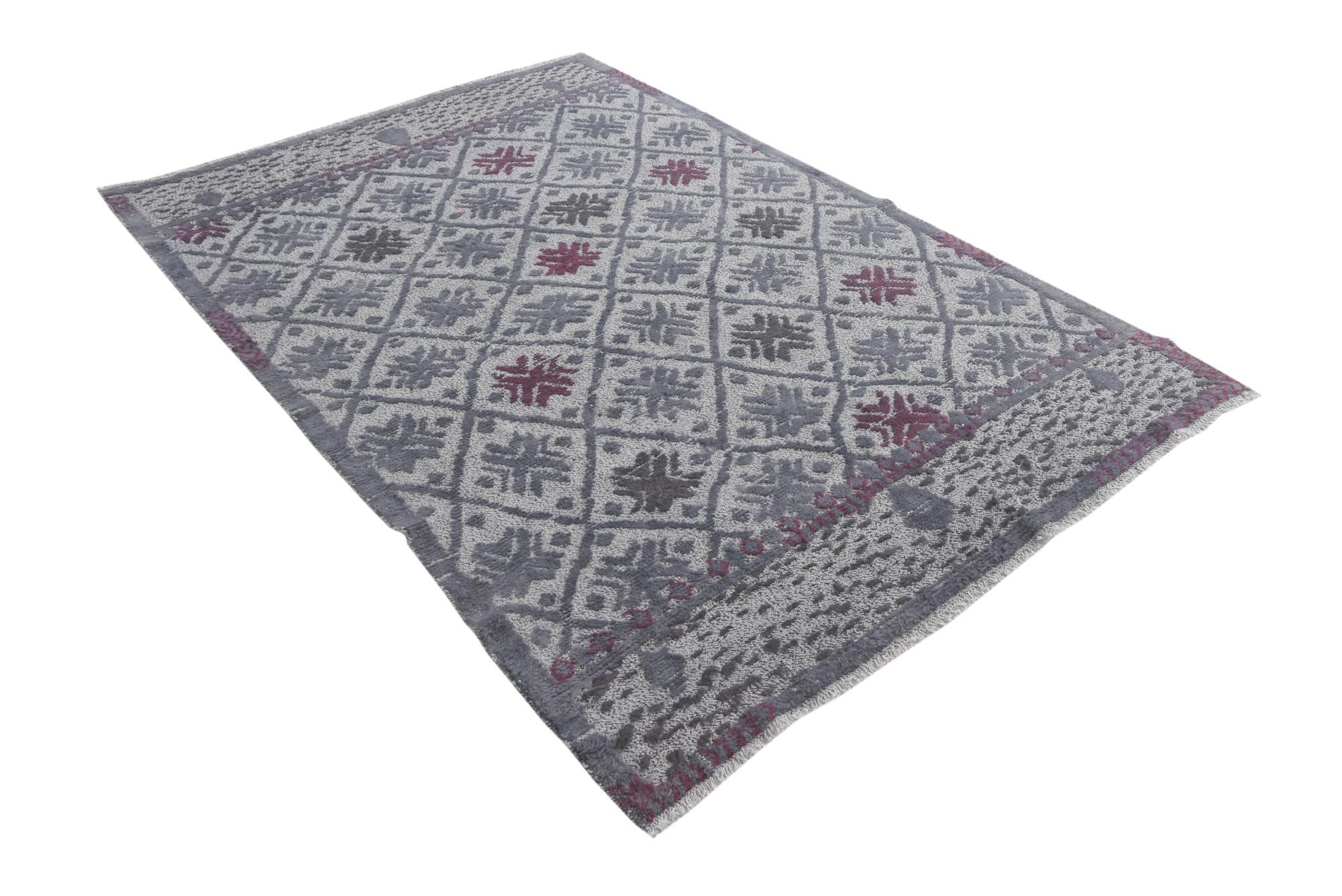 5' 6 x 8' 2 Hand Knotted Darya Wool Rug