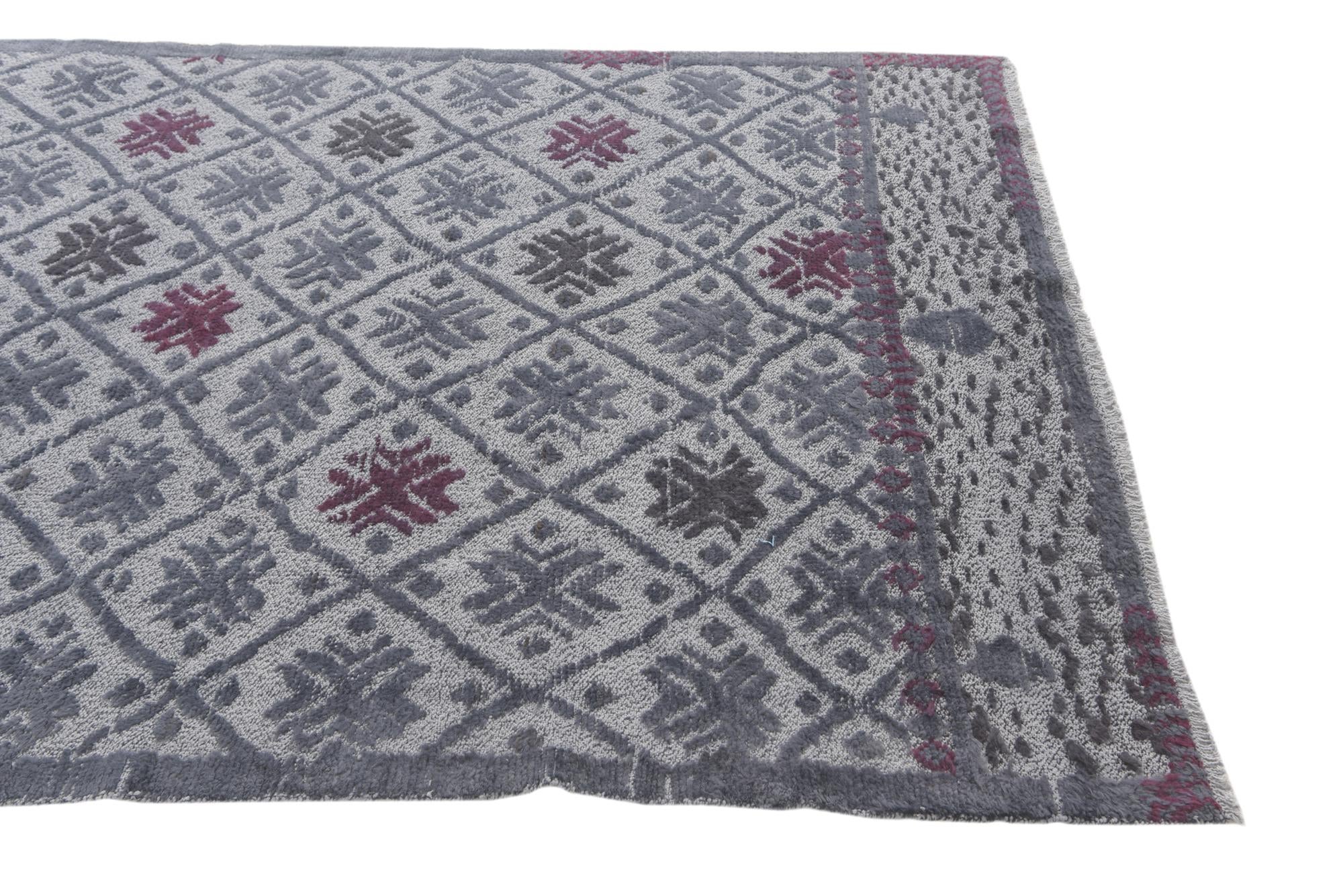 5' 6 x 8' 2 Hand Knotted Darya Wool Rug