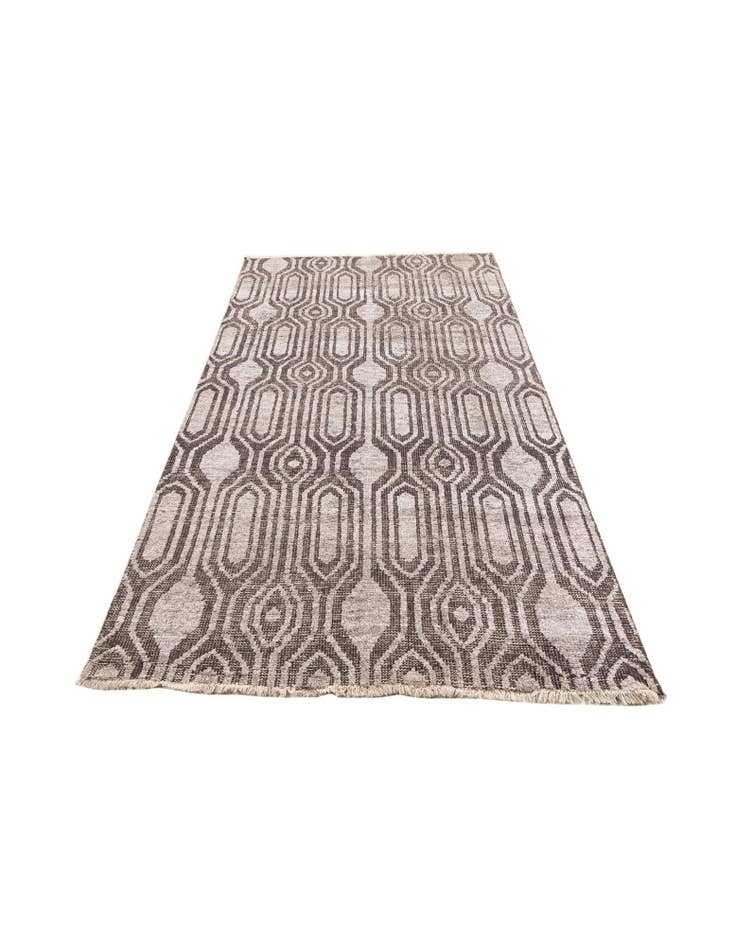 Detail image of 4' 9 x 8' Hand Knotted Darya Rug