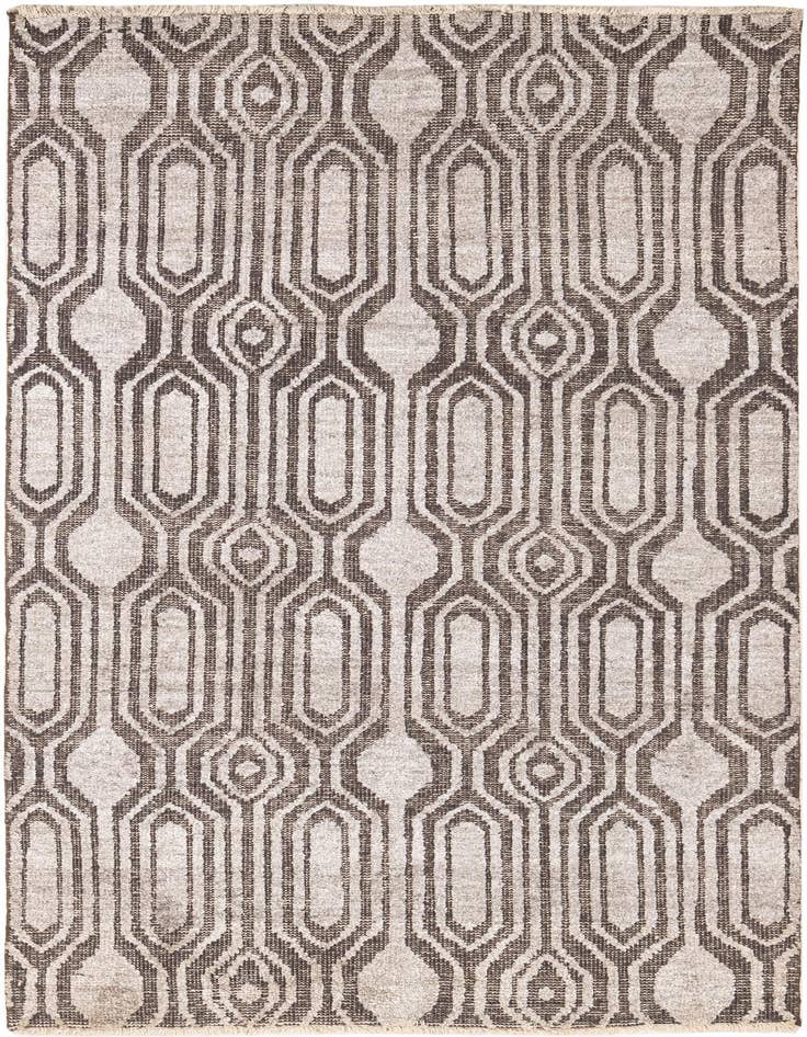Detail image of 4' 9 x 8' Hand Knotted Darya Rug