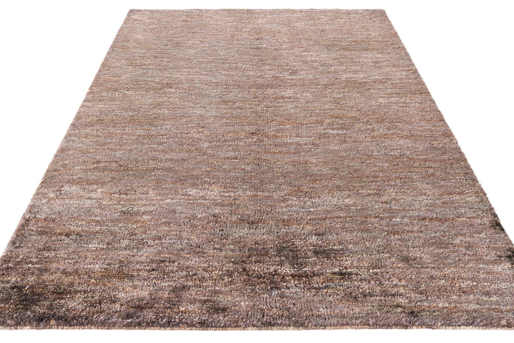 5' 7 x 7' 10 Hand Knotted Kashkuli Gabbeh Wool Rug