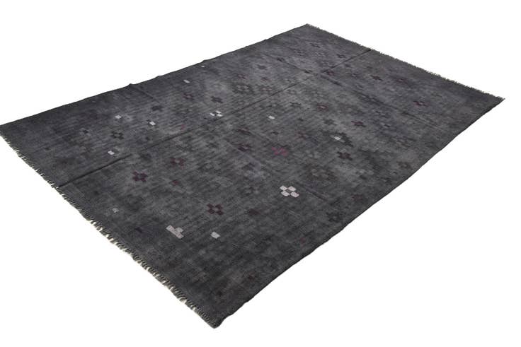 Detail image of 6' 1 x 9' 5 Hand Woven Kilim Fars Wool Rug
