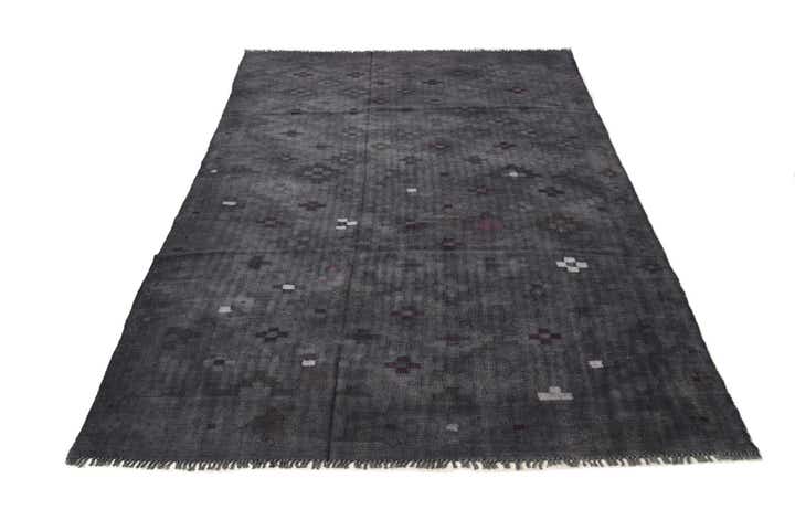 6' 1 x 9' 5 Hand Woven Kilim Fars Wool Rug