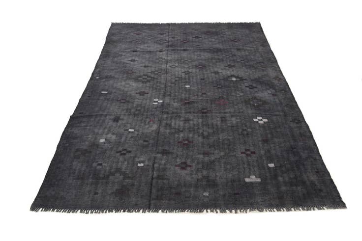 Detail image of 6' 1 x 9' 5 Hand Woven Kilim Fars Wool Rug