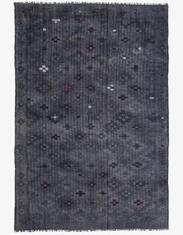 6' 1 x 9' 5 Hand Woven Kilim Fars Wool Rug