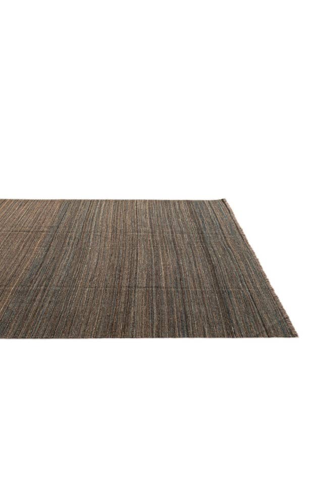 Detail image of 6' 8 x 9' 11 Hand Woven Kilim Modern Wool Rug