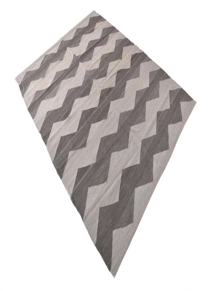 5' x 6' 4 Hand Woven Kilim Modern Wool Rug