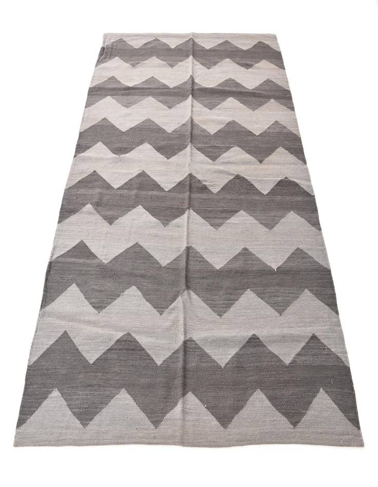 Detail image of 5' x 6' 4 Hand Woven Kilim Modern Wool Rug
