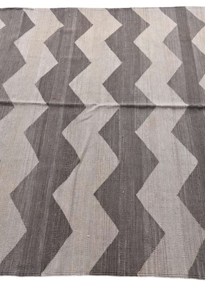 5' x 6' 4 Hand Woven Kilim Modern Wool Rug
