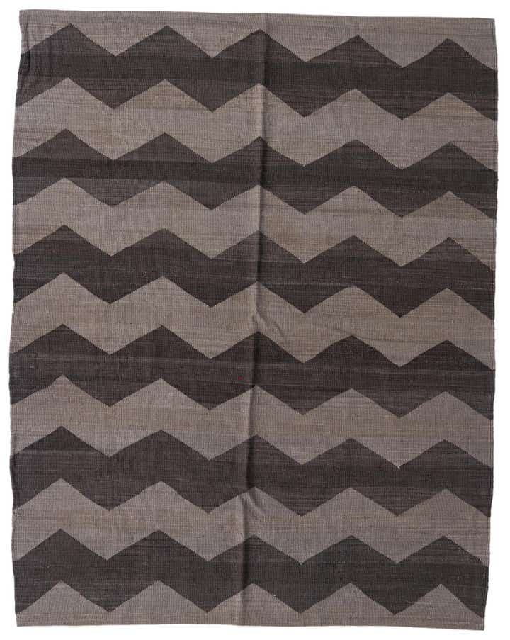 5' x 6' 4 Hand Woven Kilim Modern Wool Rug