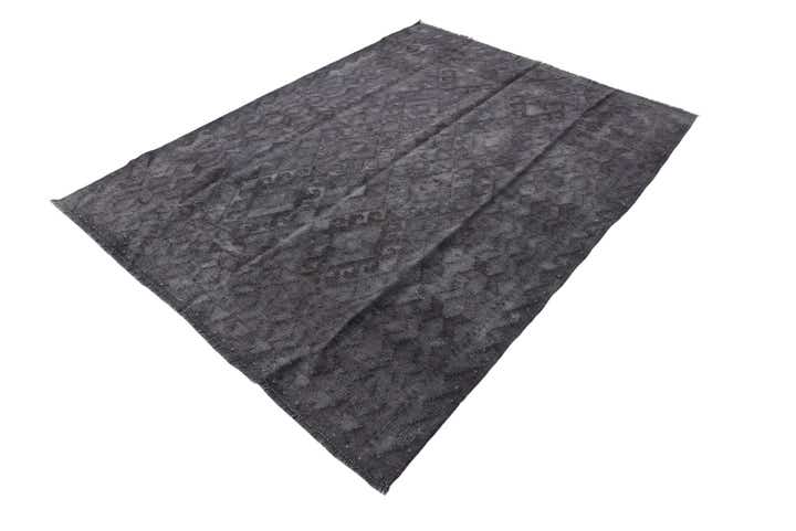 4' 3 x 5' 9 Hand Woven Kilim Modern Wool Rug