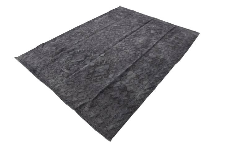 Detail image of 4' 3 x 5' 9 Hand Woven Kilim Modern Wool Rug