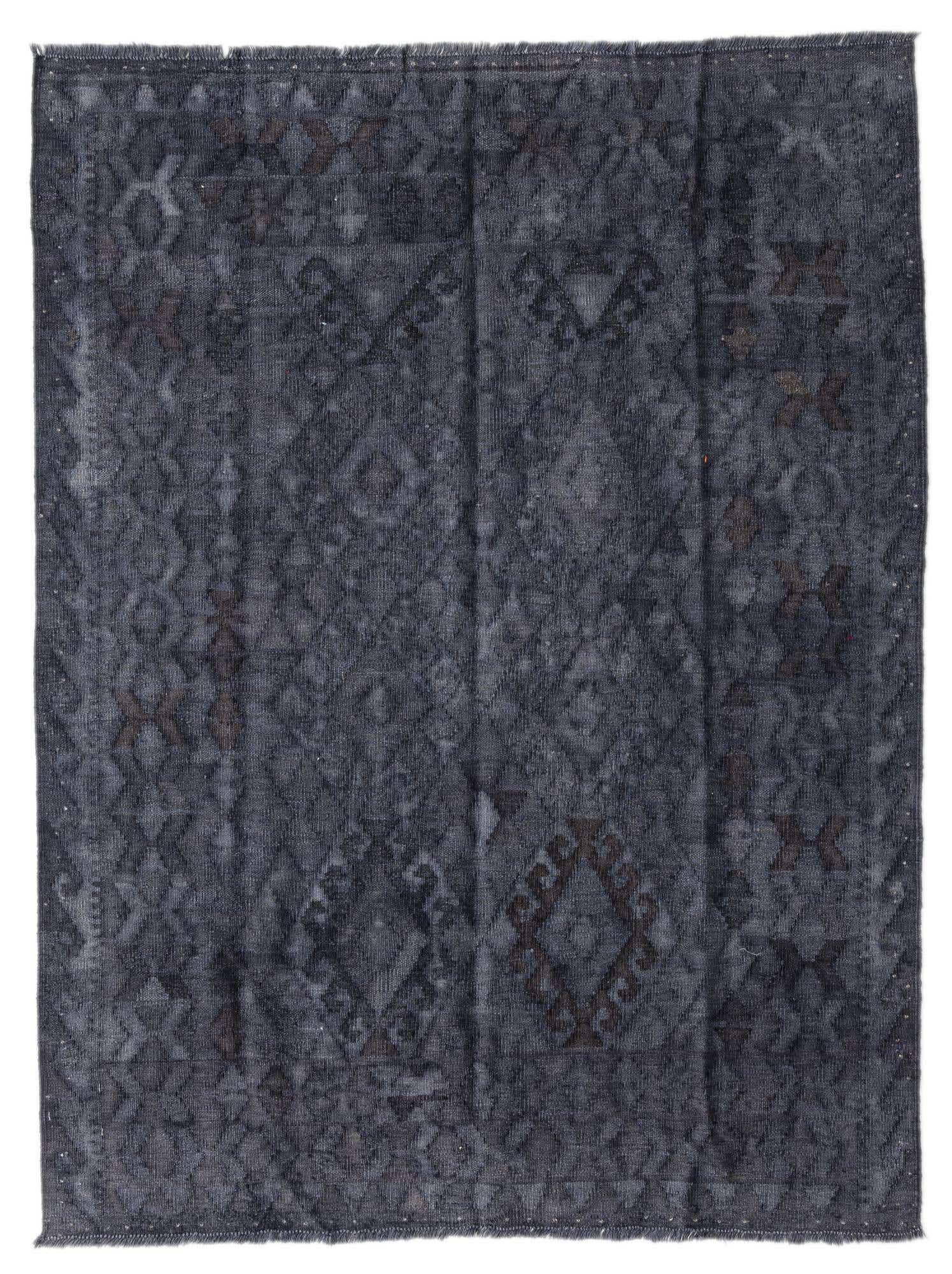 4' 3 x 5' 9 Hand Woven Kilim Modern Wool Rug