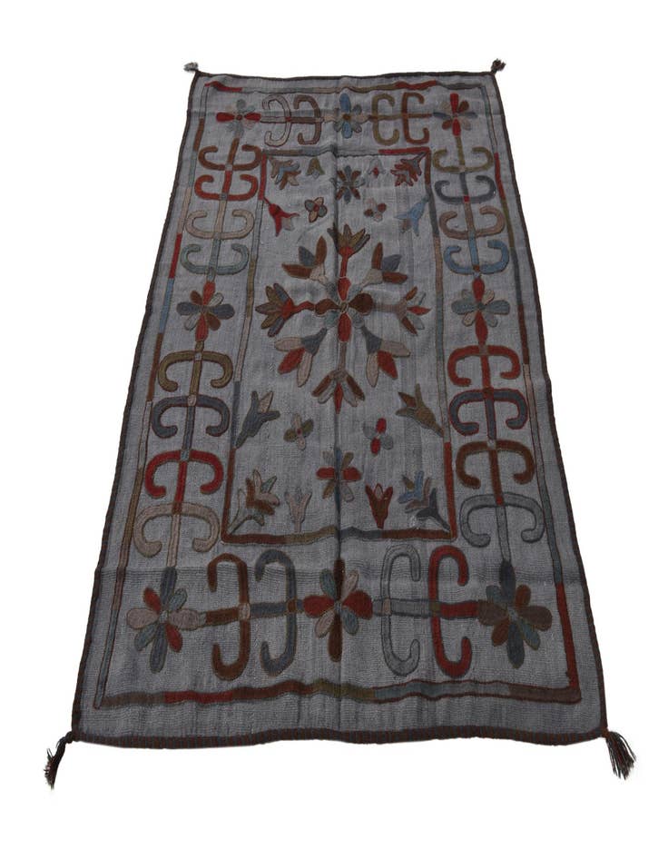 Detail image of 4' x 5' 5  Hand Woven Kilim Modern Wool Rug