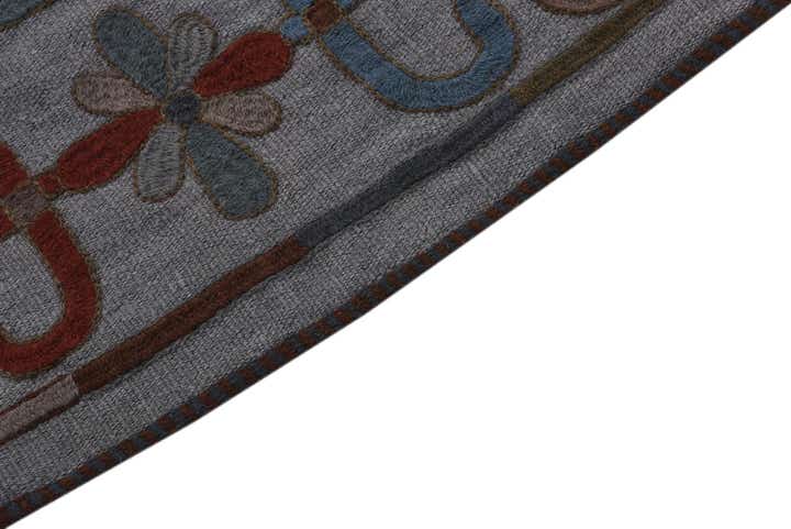 4' x 5' 5 Hand Woven Kilim Modern Wool Rug