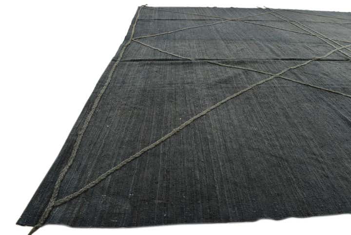 9' 9 x 12' 7 Hand Woven Kilim Modern Wool Rug