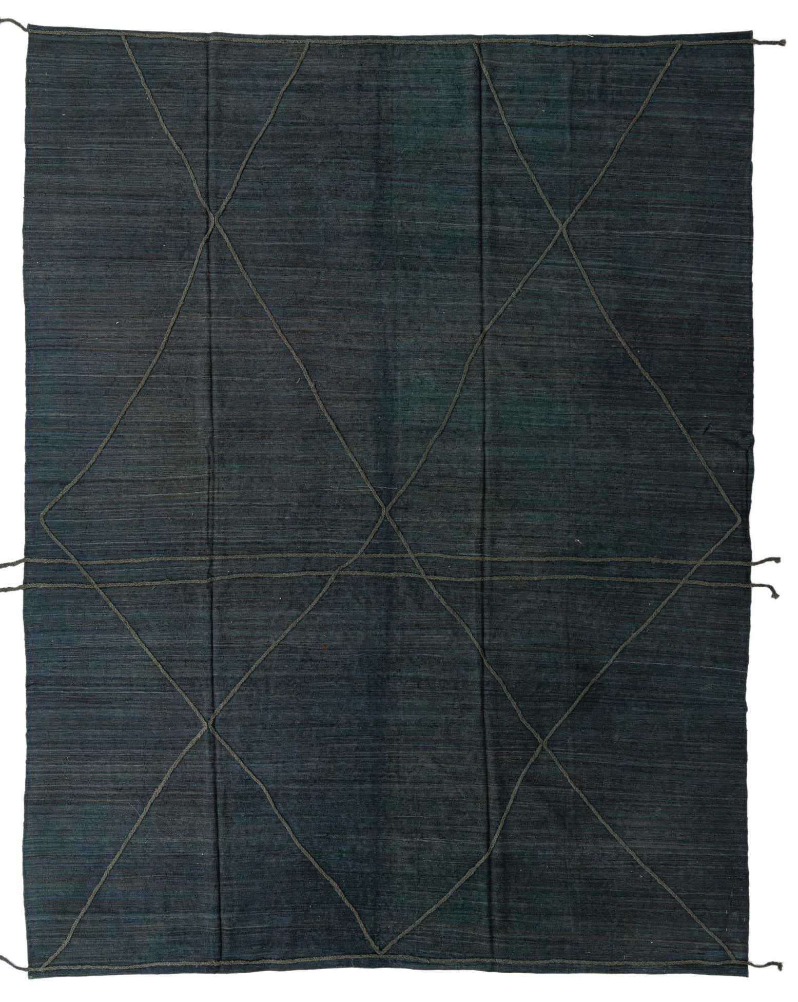 9' 9 x 12' 7 Hand Woven Kilim Modern Wool Rug