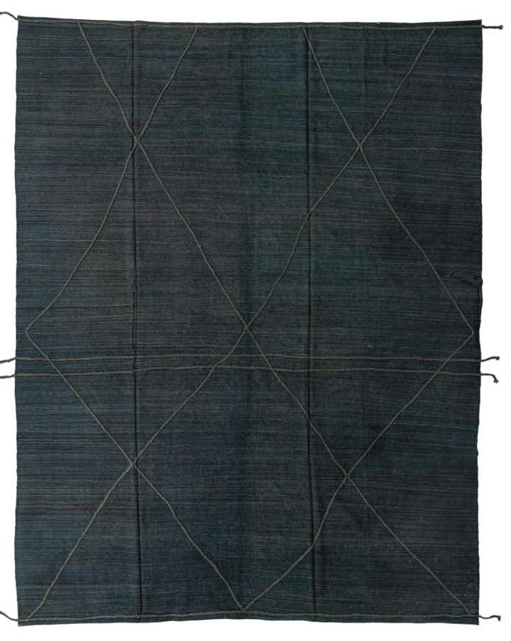 9' 9 x 12' 7 Hand Woven Kilim Modern Wool Rug