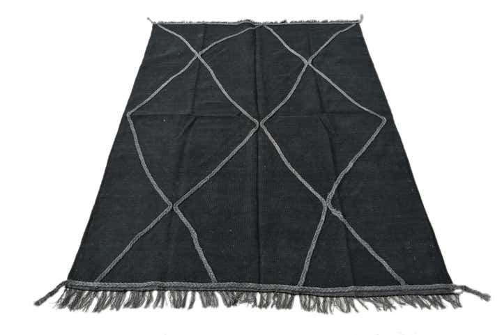 4' 2 x 6' Hand Woven Kilim Modern Wool Rug