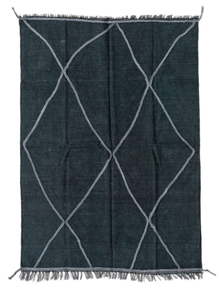 4' 2 x 6' Hand Woven Kilim Modern Wool Rug