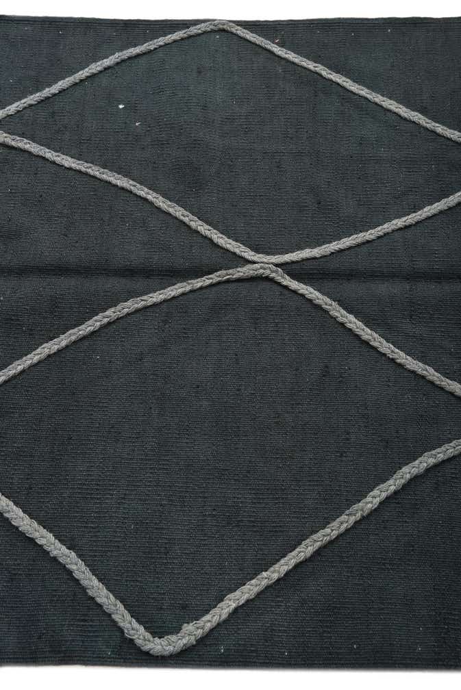 3' 4 x 4' 10 Hand Woven Kilim Modern Wool Rug