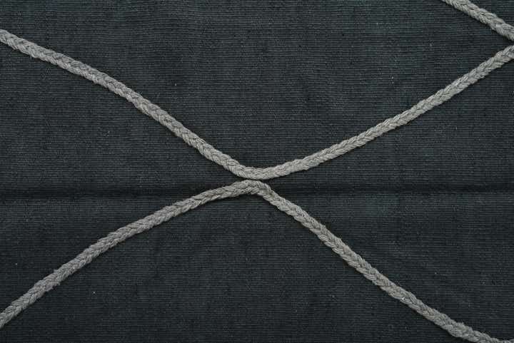 3' 4 x 4' 10 Hand Woven Kilim Modern Wool Rug