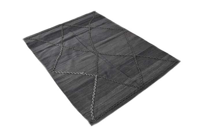 4' 2 x 5' 9 Hand Woven Kilim Modern Wool Rug