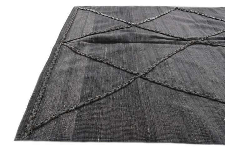 4' 2 x 5' 9 Hand Woven Kilim Modern Wool Rug