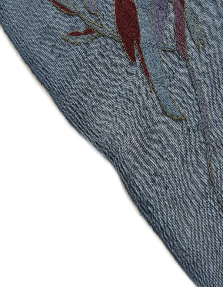 Detail image of 4' 2 x 5' 7  Hand Woven Kilim Modern Wool Rug