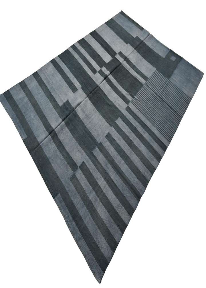 6' 4 x 9' 3 Hand Woven Kilim Modern Wool Rug