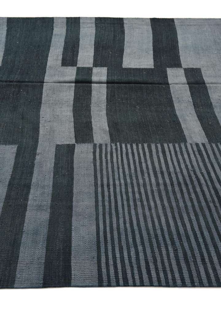 6' 4 x 9' 3 Hand Woven Kilim Modern Wool Rug