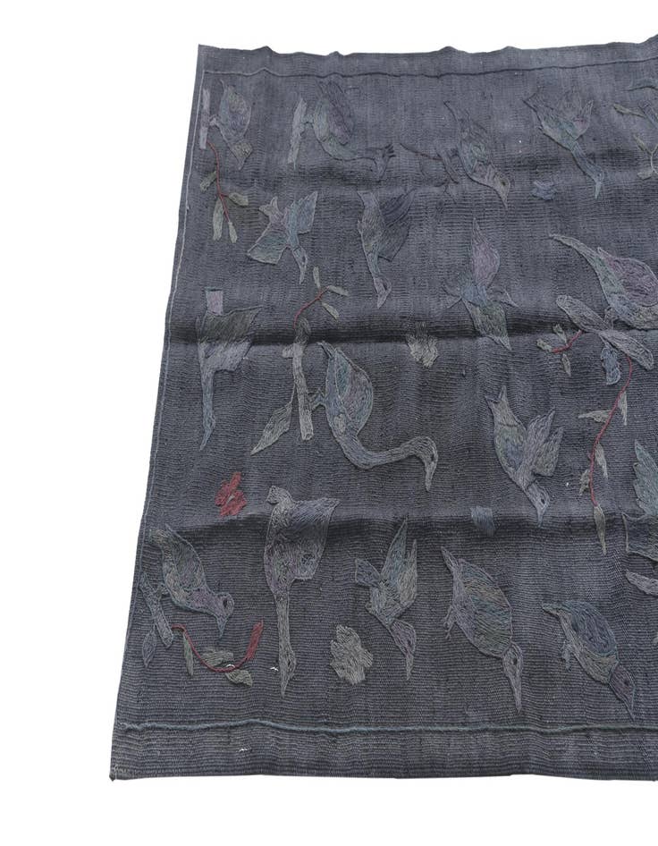 Detail image of 3' 1 x 4' 8  Hand Woven Kilim Suzani Wool Rug